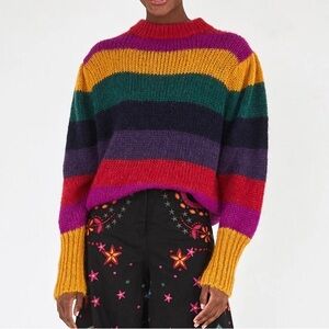 Farm Rio Striped Sweater